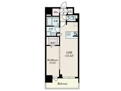 S-RESIDENCE佐賀天神ALINE(1LDK/9階)の間取り写真