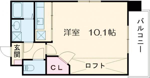 GRANXIA井口(ワンルーム/11階)の間取り写真