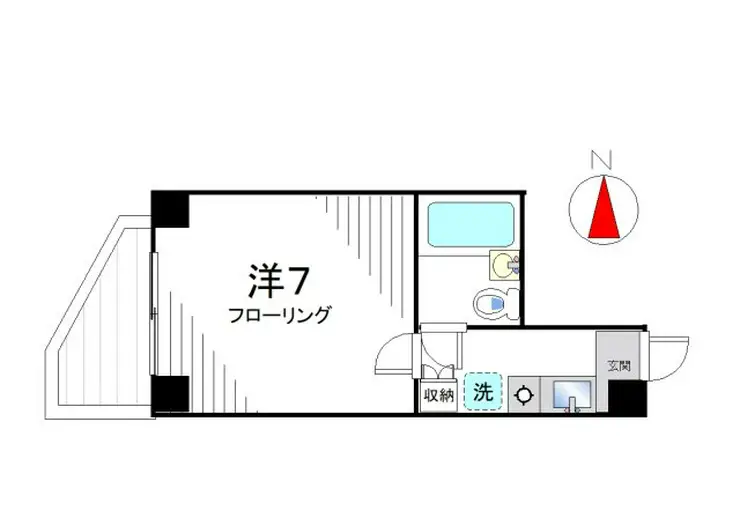 マイスタークエーレ西新宿 1階階 間取り