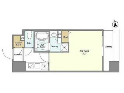 LA DOUCEUR秋葉原(1K/11階)の間取り写真