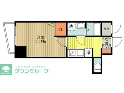 KYOE PLAZA阿佐ヶ谷(1K/8階)の間取り写真