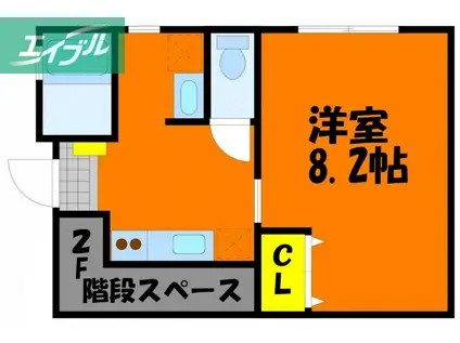 ブランブロック白石(1K/1階)の間取り写真