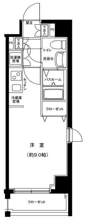 グランフォース横浜関内 6階階 間取り