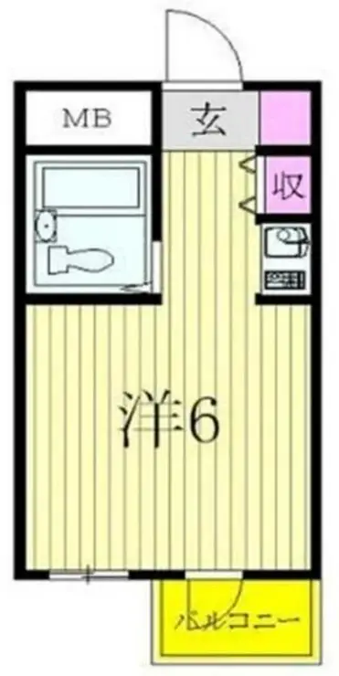 トップ西八王子 2階階 間取り