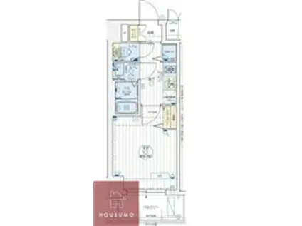 ゼオン大阪イースト(1K/3階)の間取り写真