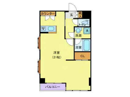 ファースト春日マンション(ワンルーム/1階)の間取り写真