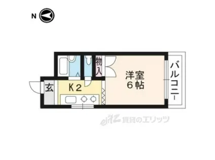 千成ビル(1K/4階)の間取り写真