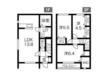 MERVEILLE II(3LDK/1階)の間取り写真