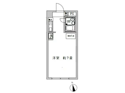 メゾン・ド・ミラージュ(1K/12階)の間取り写真