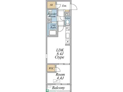 AVENIR-S 立川(1LDK/3階)の間取り写真