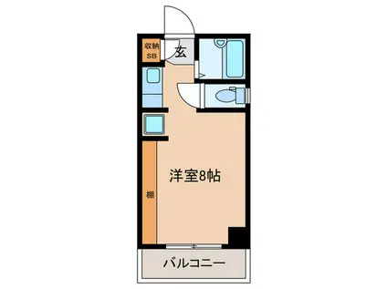 HISマンションI(ワンルーム/3階)の間取り写真