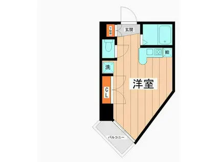 サンガーデンリーガル PARTI(ワンルーム/3階)の間取り写真