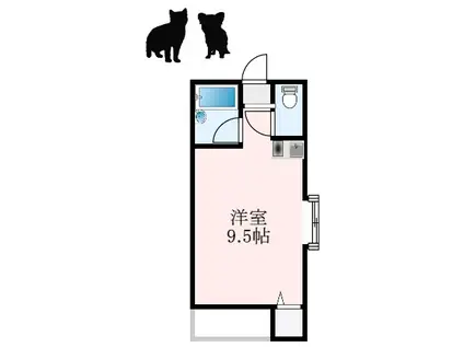 RIZEONE富田林レジデンスII(ワンルーム/3階)の間取り写真