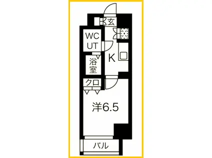 SPATIE YOKOHAMA ODORIKOEN(1K/5階)の間取り写真
