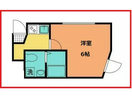 ナノケア西新井(1K/1階)の間取り写真