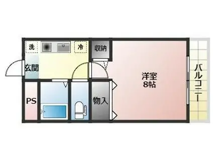 アーバンコートBANII(1K/3階)の間取り写真