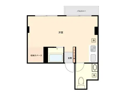 ZIONCOURT雪谷(ワンルーム/4階)の間取り写真