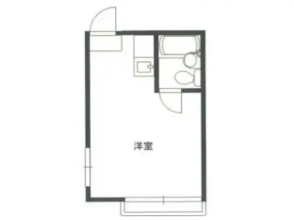 VIP新大久保(ワンルーム/1階)の間取り写真