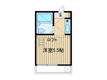 ラフォーレ成増(ワンルーム/1階)の間取り写真