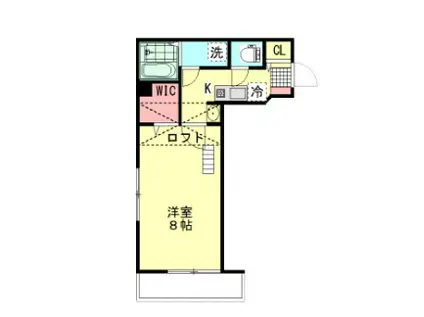 BEST STAGE草加(1K/3階)の間取り写真