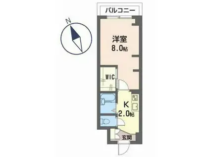 エトワールNK(1K/3階)の間取り写真