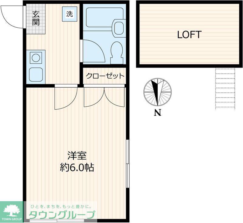 第5メゾンなかざわ(1K/2階)の間取り写真