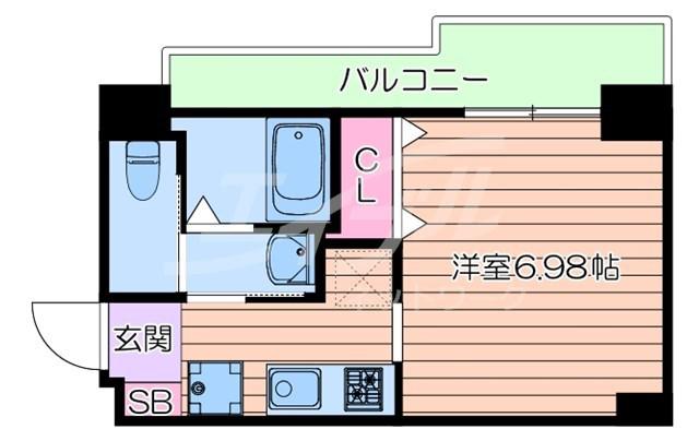 QUINTET JOTONOE(1K/11階)の間取り写真