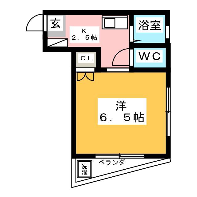 フジマツ第5ビル(1K/4階)の間取り写真