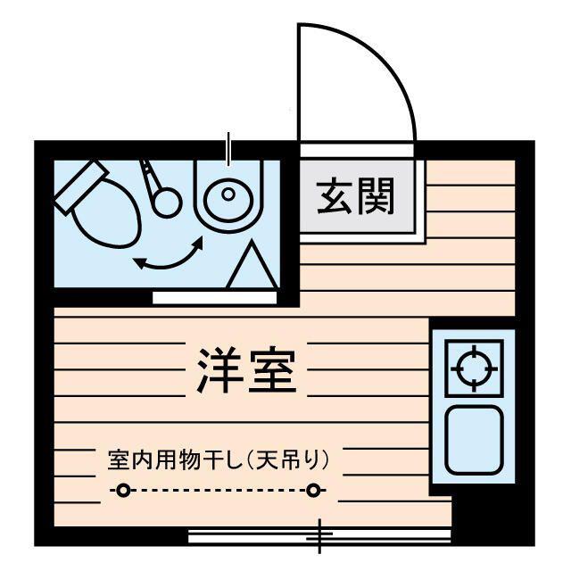 柳橋ビル(ワンルーム/5階)の間取り写真