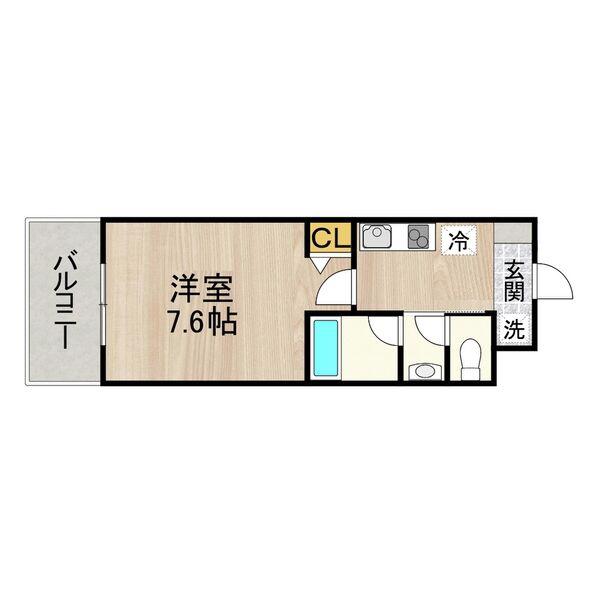 CITY SPIRE 名古屋本陣(1K/5階)の間取り写真
