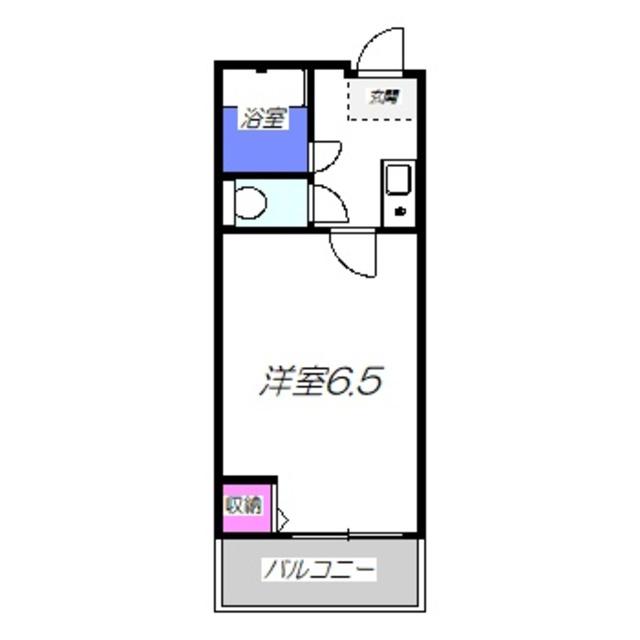 プレアール堺宿院(1K/2階)の間取り写真