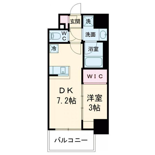 エスリードレジデンス ザ・グラン大阪ノア(1LDK/6階)の間取り写真