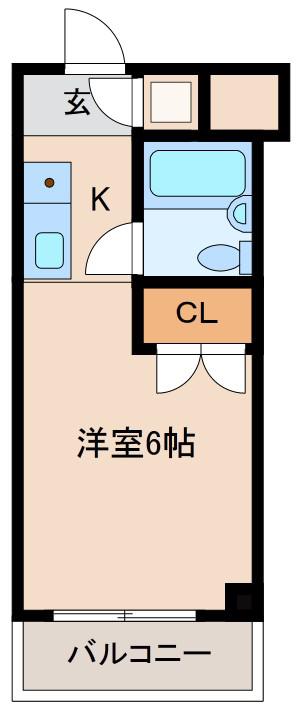 メゾンドソアレ(1K/5階)の間取り写真