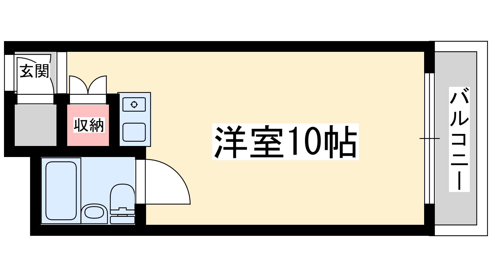 朝日プラザ新大阪(ワンルーム/1階)の間取り写真