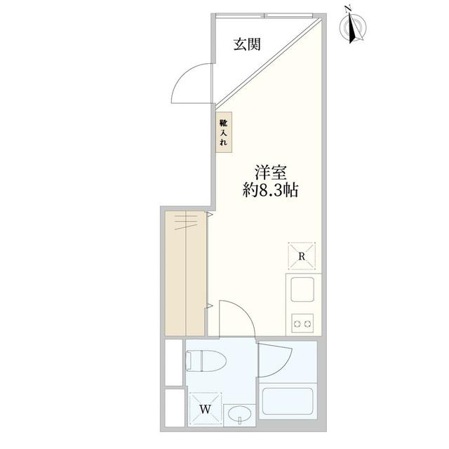ありがとう上山・01・新井薬師前(ワンルーム/3階)の間取り写真