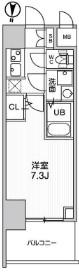 LA DOUCEUR本郷(1K/11階)の間取り写真