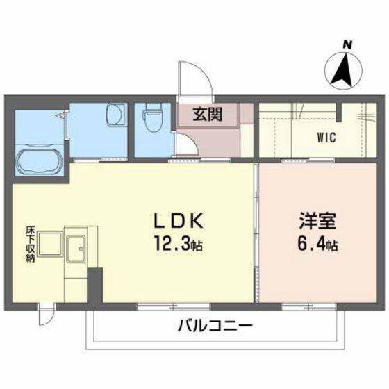 シャーメゾン マルシュ(1LDK/1階)の間取り写真