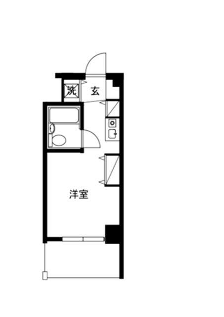 コスモハイム元住吉(ワンルーム/3階)の間取り写真
