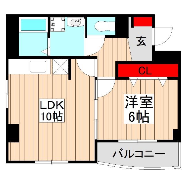 サン・グローリー志木(1LDK/3階)の間取り写真