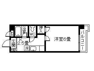 ビラヤマダ(1K/2階)の間取り写真
