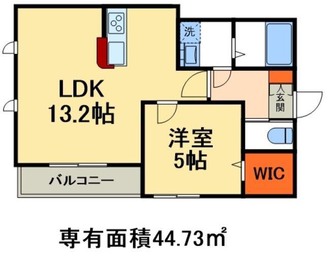 パレスINARI(1LDK/1階)の間取り写真