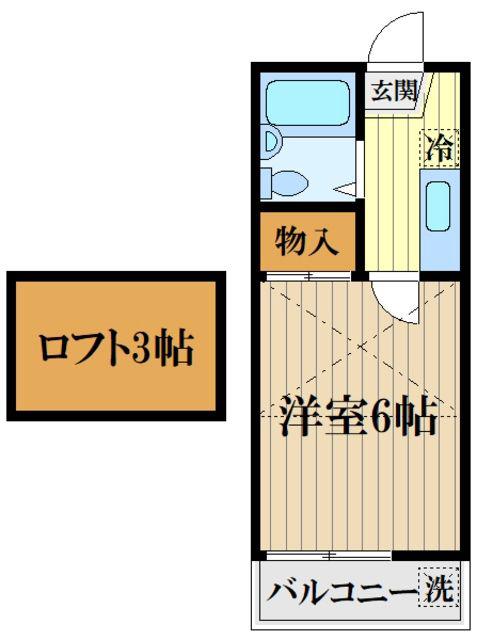 YUMAISON(1K/2階)の間取り写真
