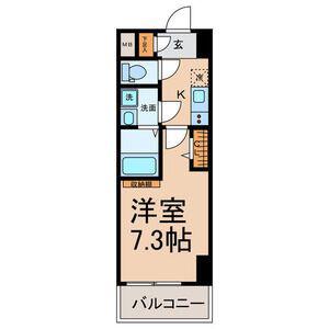 SUN STATE 東海(1K/6階)の間取り写真
