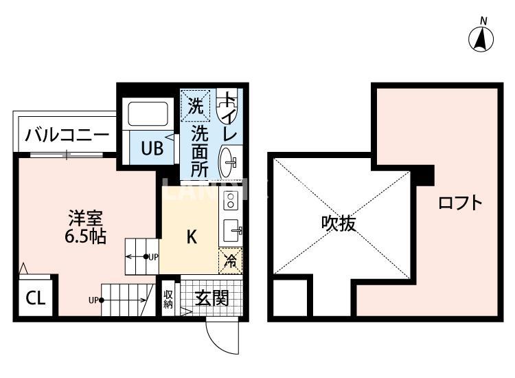 RAD賀茂(ワンルーム/1階)の間取り写真