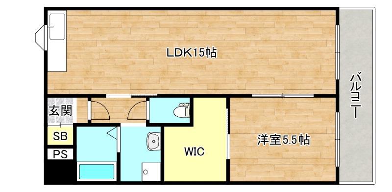 ランド雅(1LDK/1階)の間取り写真