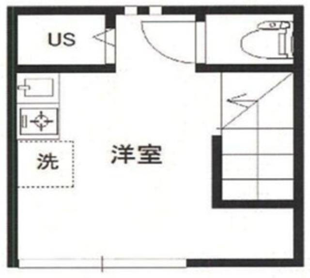 ハウスVESTA(ワンルーム/2階)の間取り写真