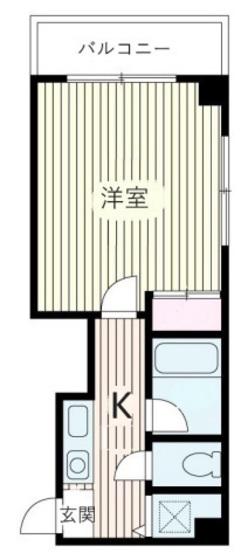 GRADO鶴見(1K/3階)の間取り写真