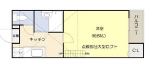 AZURE青戸(ワンルーム/1階)の間取り写真