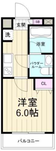 AZESTお花茶屋IV(1K/5階)の間取り写真
