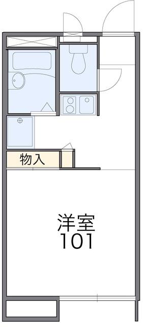 レオパレスU&S(1K/2階)の間取り写真